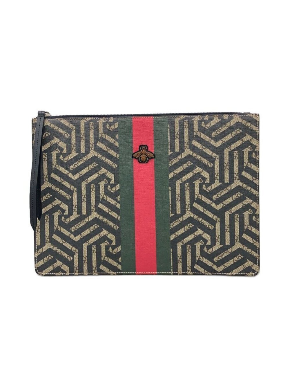 Gucci Caleido Bee beige ebony Brown GG Supreme geometric Caleido Web